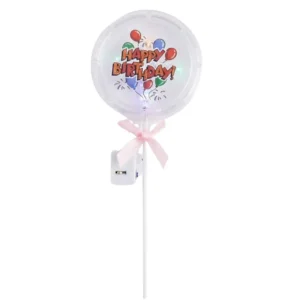 LED Light Up Happy Birthday Cake Topper