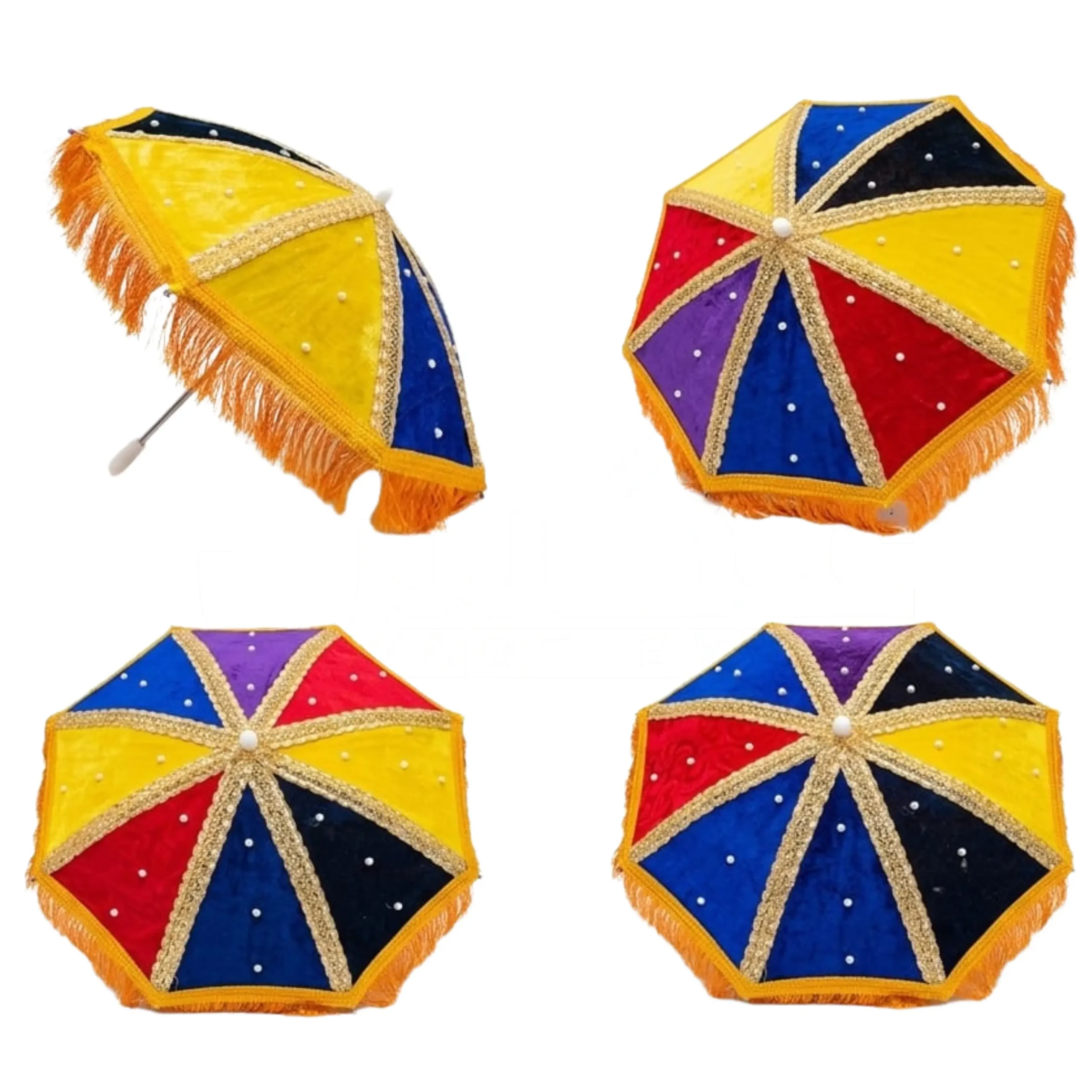 Mehndi Velvet Umbrella multi colour