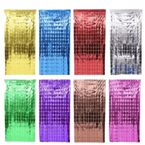 Square Foil Fringe Curtain Party Backdrop