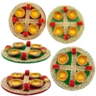 Royal Velvet Handcrafted Mehndi & Mayun Rasam Plates