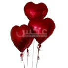 Inches Heart Shape Large 5 Pcs Foil Balloons Set